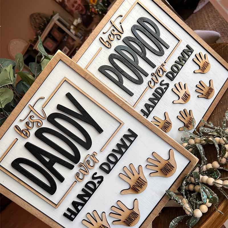 Hallmark In Our Home We Do Love Wood Sign Family Handprint Kit – Steve's  Hallmark